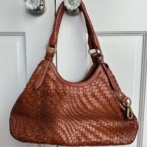 Cole Haan brown woven bag